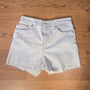 Levi high-rise Light Blue Denim Women Shorts